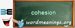 WordMeaning blackboard for cohesion